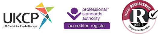 UKCP and BACP Registered and Accredited Psychotherapist and Counsellor PSA 099216 logo
